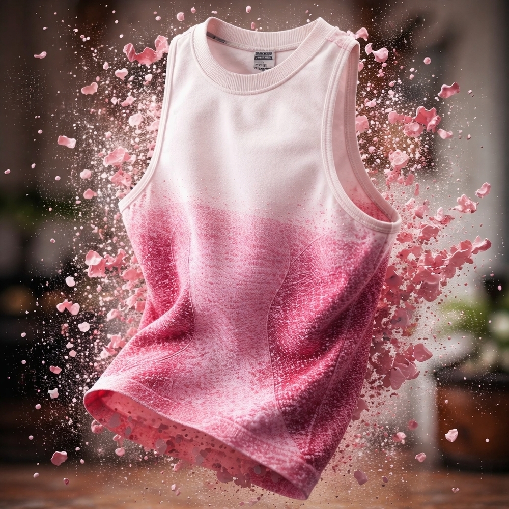 SOLD ON ANOTHER VENUE Gymshark Pink Ombre Muscle Tee Size S.